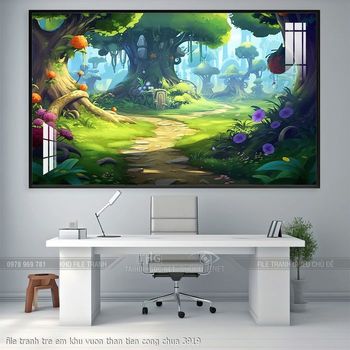 file tranh tre em khu vuon than tien cong chua 3919