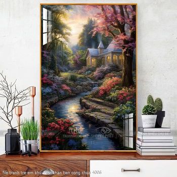 file tranh tre em khu vuon than tien cong chua 4006