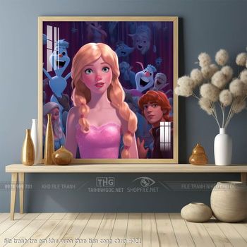 file tranh tre em khu vuon than tien cong chua 4021