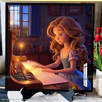 file tranh tre em khu vuon than tien cong chua 4025