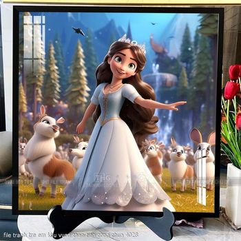 file tranh tre em khu vuon than tien cong chua 4028