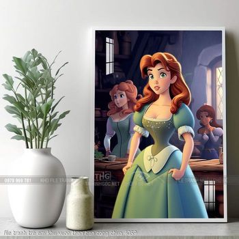 file tranh tre em khu vuon than tien cong chua 4059