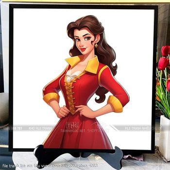 file tranh tre em khu vuon than tien cong chua 4083