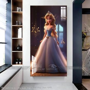 file tranh tre em khu vuon than tien cong chua 4095