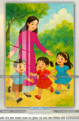file tranh tre em mam non co giao va cac em thieu nhi 13102025 hanh