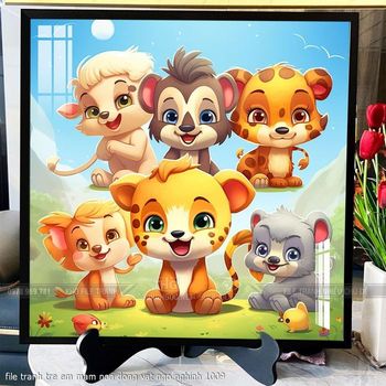 file tranh tre em mam non dong vat ngo nghinh 1009