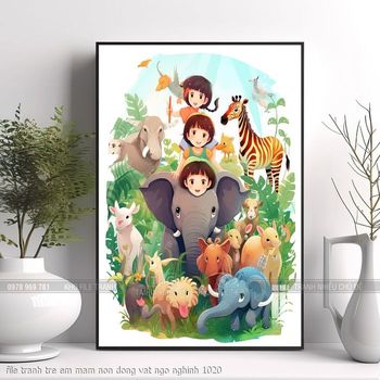 file tranh tre em mam non dong vat ngo nghinh 1020
