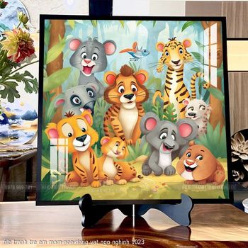 file tranh tre em mam non dong vat ngo nghinh 1023