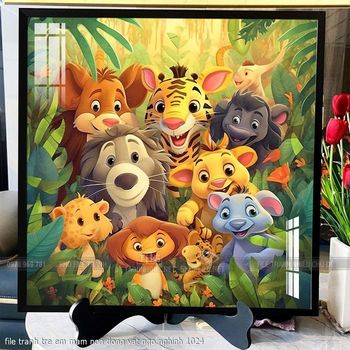 file tranh tre em mam non dong vat ngo nghinh 1024