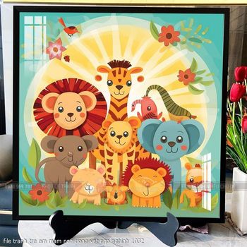 file tranh tre em mam non dong vat ngo nghinh 1032
