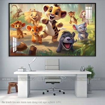 file tranh tre em mam non dong vat ngo nghinh 1051