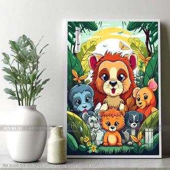 file tranh tre em mam non dong vat ngo nghinh 1093