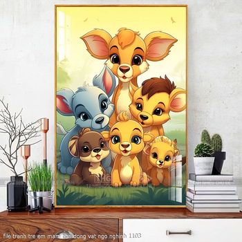 file tranh tre em mam non dong vat ngo nghinh 1103