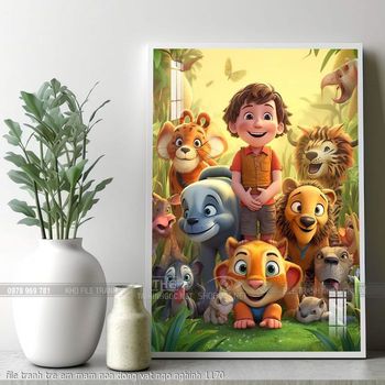 file tranh tre em mam non dong vat ngo nghinh 1170