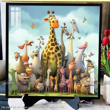 file tranh tre em mam non dong vat ngo nghinh 1186