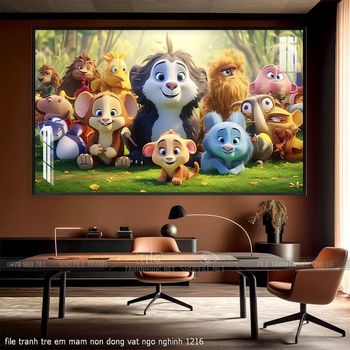 file tranh tre em mam non dong vat ngo nghinh 1216