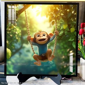 file tranh tre em mam non dong vat ngo nghinh 123