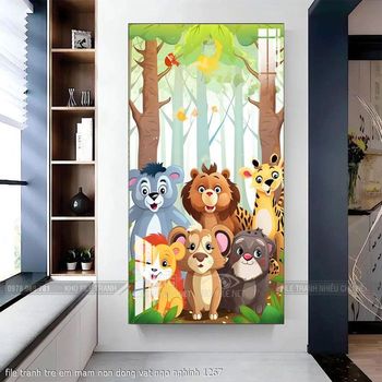 file tranh tre em mam non dong vat ngo nghinh 1267