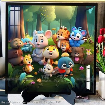 file tranh tre em mam non dong vat ngo nghinh 1307