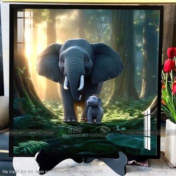 file tranh tre em mam non dong vat ngo nghinh 1309