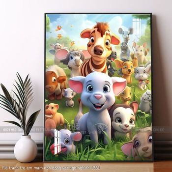 file tranh tre em mam non dong vat ngo nghinh 1331