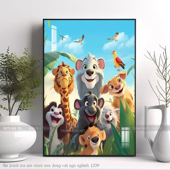 file tranh tre em mam non dong vat ngo nghinh 1339