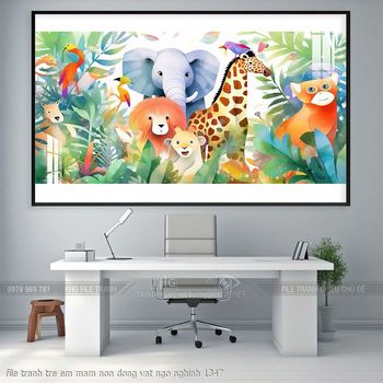 file tranh tre em mam non dong vat ngo nghinh 1347