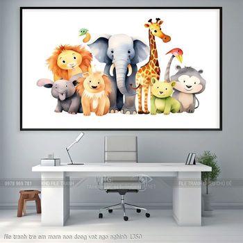 file tranh tre em mam non dong vat ngo nghinh 1350