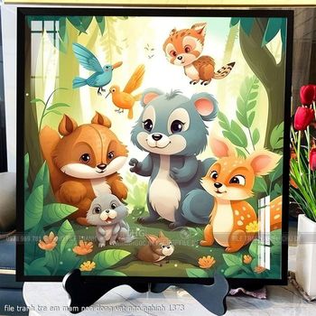 file tranh tre em mam non dong vat ngo nghinh 1373