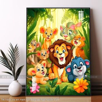 file tranh tre em mam non dong vat ngo nghinh 1377