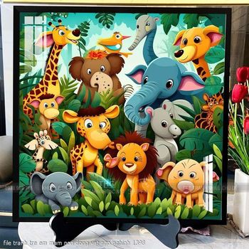 file tranh tre em mam non dong vat ngo nghinh 1398