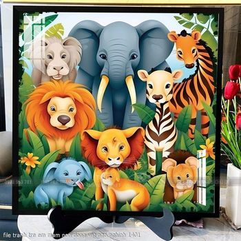 file tranh tre em mam non dong vat ngo nghinh 1401