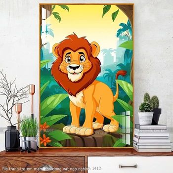 file tranh tre em mam non dong vat ngo nghinh 1412