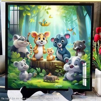 file tranh tre em mam non dong vat ngo nghinh 1413