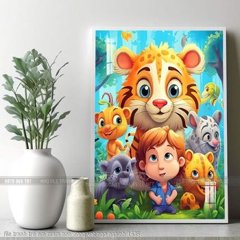 file tranh tre em mam non dong vat ngo nghinh 1435