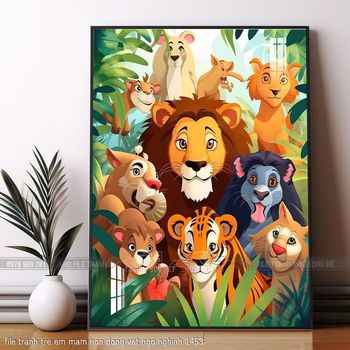 file tranh tre em mam non dong vat ngo nghinh 1453