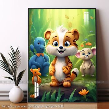 file tranh tre em mam non dong vat ngo nghinh 1465