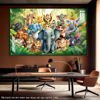 file tranh tre em mam non dong vat ngo nghinh 1466