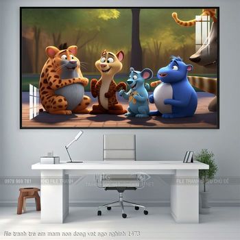 file tranh tre em mam non dong vat ngo nghinh 1473