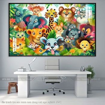 file tranh tre em mam non dong vat ngo nghinh 1502