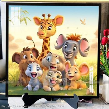 file tranh tre em mam non dong vat ngo nghinh 1506