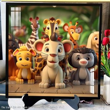 file tranh tre em mam non dong vat ngo nghinh 1512