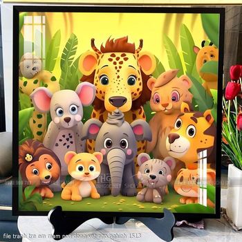 file tranh tre em mam non dong vat ngo nghinh 1513