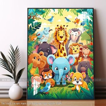 file tranh tre em mam non dong vat ngo nghinh 1524