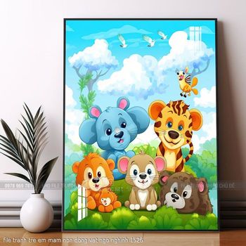 file tranh tre em mam non dong vat ngo nghinh 1526