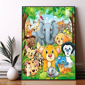 file tranh tre em mam non dong vat ngo nghinh 1530