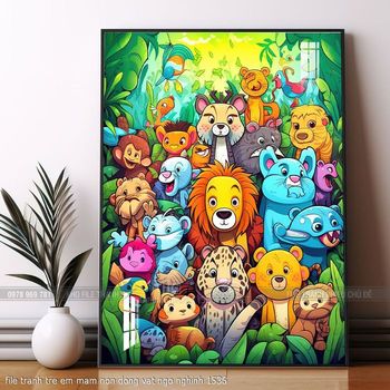 file tranh tre em mam non dong vat ngo nghinh 1536