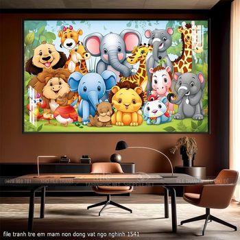 file tranh tre em mam non dong vat ngo nghinh 1541