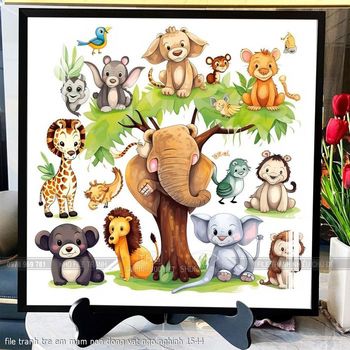 file tranh tre em mam non dong vat ngo nghinh 1544