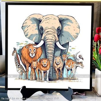 file tranh tre em mam non dong vat ngo nghinh 1545